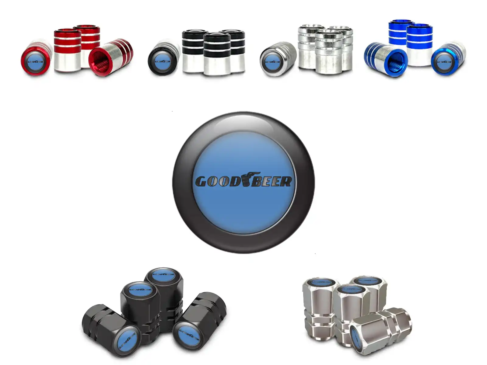 Valve Covers for Bikes Glide Metallic Design